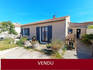 Port La Nouvelle, jolie villa T4 plain-pied libre sur 3 faces avec garage et jardin
