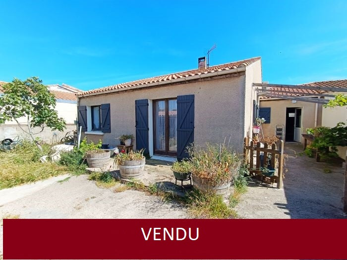 Port La Nouvelle, jolie villa T4 plain-pied libre sur 3 faces avec garage et jardin