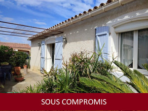 Sigean, Belle villa plain-pied de type 4 avec garage sur 308m² de jardin